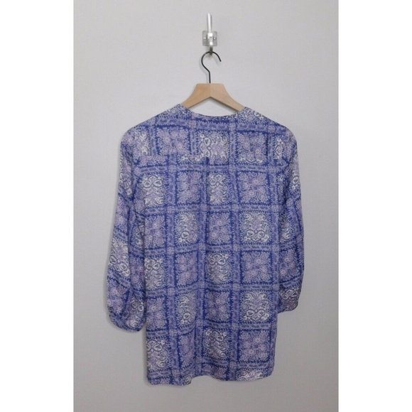 NWT!! Anthropologie AKEMI + KIN Coconino Printed Buttondown Buttons 3/4 Sleeves - Picture 7 of 9